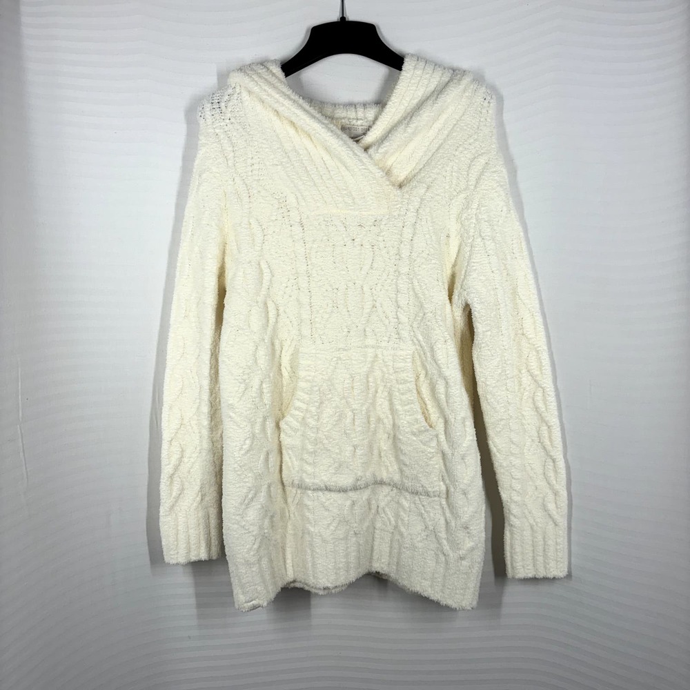 Barefoot Dreams CozyChic Cream Zigzag Sweater Women's S